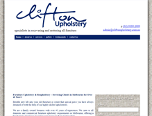 Tablet Screenshot of cliftonupholstery.com.au